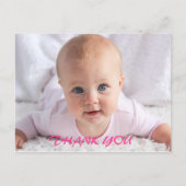 Baby Danke Foto Postkarte (Vorderseite)