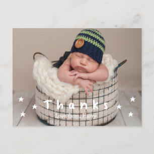 Baby Danke Foto Postkarten