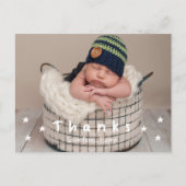 Baby Danke Foto Postkarten (Vorderseite)