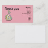 Baby Danke-Karte Visitenkarte (Vorne/Hinten)