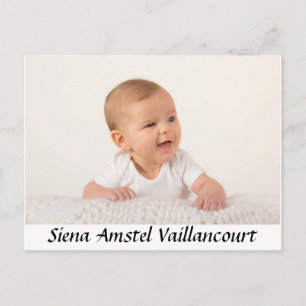 Baby Danke Postkarte