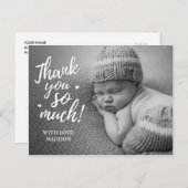 Baby Danke Postkarten (Vorne/Hinten)