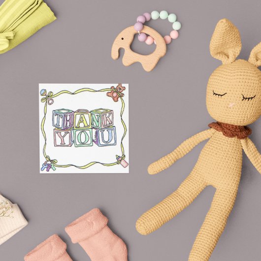Baby Danke Square Card