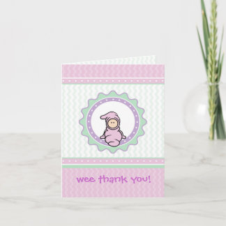 Baby danken Ihnen, - einfaches zu kardieren Dankeskarte
