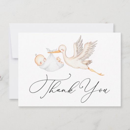 Baby Dankeschön Karte (Vorderseite)