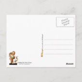 Baby, das den Vogel des Friedens fängt Postkarte (Rückseite)