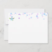 *~* Baby, das Dinosaurier-Babyparty ausbrütet, Dankeskarte (Rückseite)