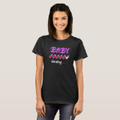 Baby, das schwangere Mädchen oder Junge mit erwart T-Shirt (Vorne ganz)