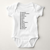 Baby, das Zeitplan füttert Baby Strampler (Vorderseite)