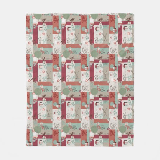 Baby-Decke Muster 2 Fleecedecke (Vorderseite)