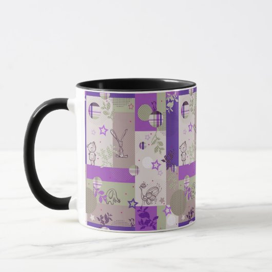Baby-Decke Muster Tasse (Links)
