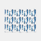 Baby-Decke - Wasser-Farbblauwal Fleecedecke (Vorderseite (Horizontal))