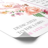 Baby Dedication Poster - Baby Girl (Ecke)