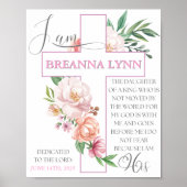 Baby Dedication Poster - Baby Girl (Vorne)