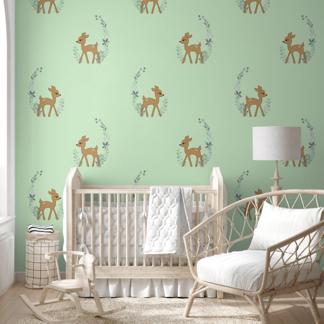 Baby Deer Fawn Design Tapete (Kinder)