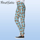 Baby Deer, Fawn, Doe, Rentier 🦌 Blau, Schneeflock Leggings