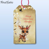 Baby Deer, Fawn, Doe, Rentier 🦌 🎄 Geschenkanhänger