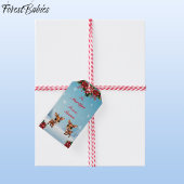 Baby Deer, Fawn, Doe, Rentier 🦌 🎄 Schnee Geschenkanhänger