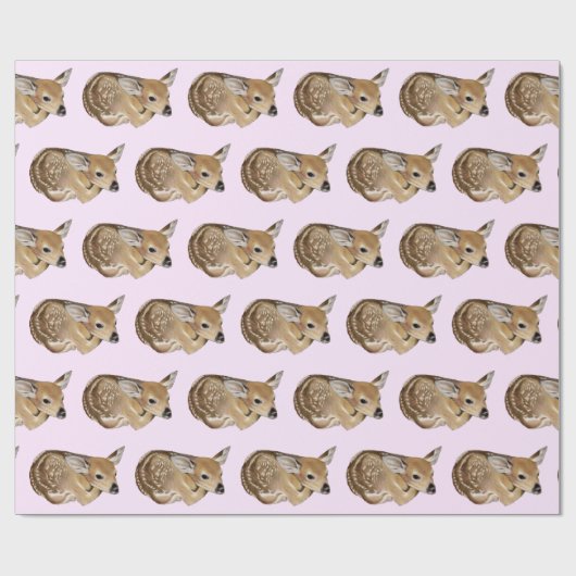 Baby Deer Fawn Geschenkpapier (Flach)