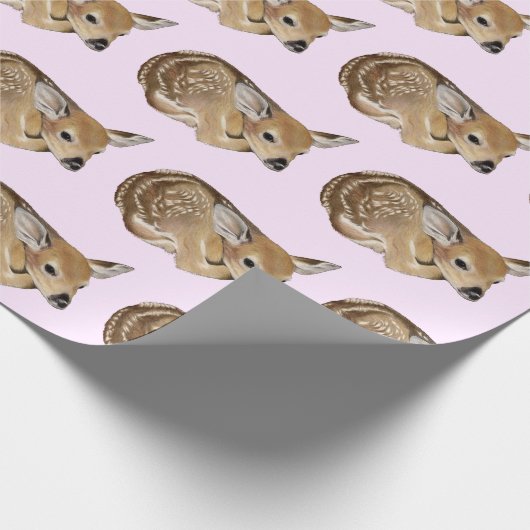 Baby Deer Fawn Geschenkpapier (Ecke)