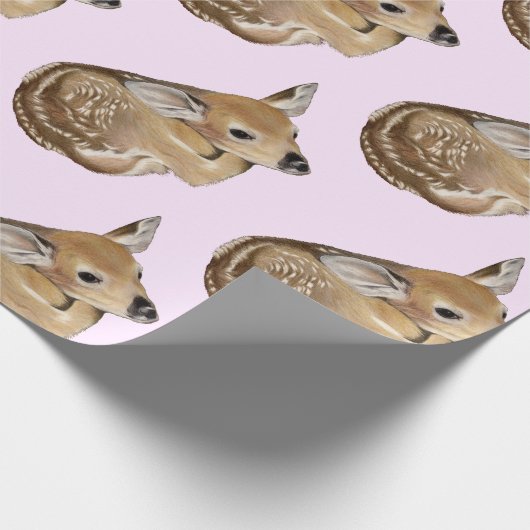 Baby Deer Fawn Geschenkpapier (Ecke)