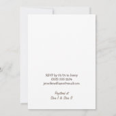 Baby Deer, Fawn, Woodland Baby Dusche oder Sprinkl Einladung (Rückseite)