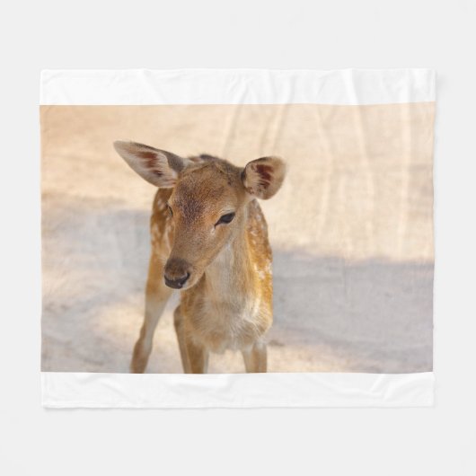 Baby Deer Fleecedecke (Vorderseite (Horizontal))