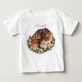 Baby Deer Girl Baby T-shirt (Vorderseite)