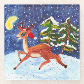 Baby Deer Glasuntersetzer (Vorderseite)