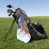 Baby Deer Golfhandtuch (Gras)