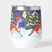 Baby Deer in Weihnachtsmannmütze "Kunst von Kinder (Rechts)