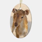 Baby Deer Keramik Ornament (Links)