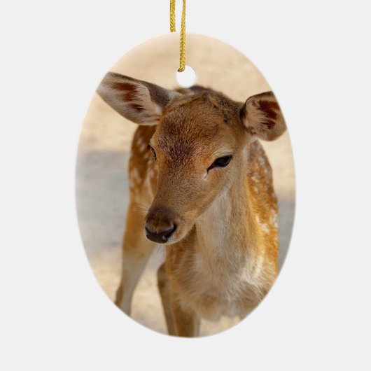 Baby Deer Keramik Ornament (Hinten)