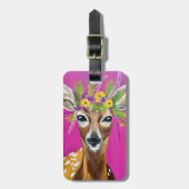 Baby Deer Luggage Tag Gepäckanhänger (Vorderseite vertikal)