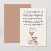Baby Deer Mother Forest Animals Bücher für Baby Begleitkarte (Vorne/Hinten)
