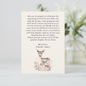 Baby Deer Mother Forest Animals Bücher für Baby Begleitkarte (Stehend Vorderseite)