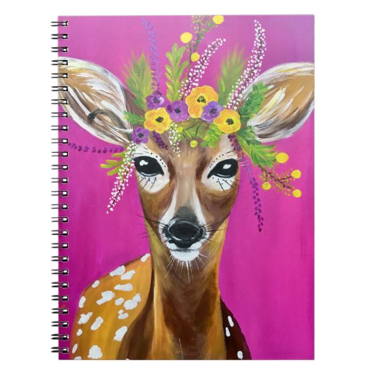Baby Deer Notebook Notizblock (Vorderseite)