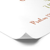 Baby Deer Personalisiert Baby Announctions Kinderz Poster (Ecke)