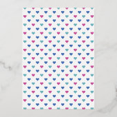 Baby Deer Pink Floral Woodland Girl Babydusche Folieneinladung (Rückseite)