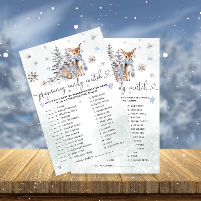 Baby Deer Pregnancy Candy Bar | Baby Showspiel (Von Creator hochgeladen)