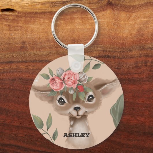 Baby Deer Schlüsselanhänger (Rückseite)