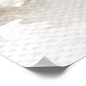 Baby Deer Snowy Forest Baby Dusche Begrüßungszeich Poster (Ecke)