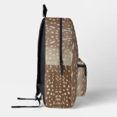 Baby Deer Spots Animal Print Muster Monogram Bedruckter Rucksack (Links)
