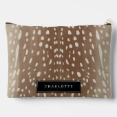 Baby Deer Spots Tierdruckmuster Zubehörtasche (Rückseite)