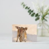 Baby Deer Terminkarte (Stehend Vorderseite)