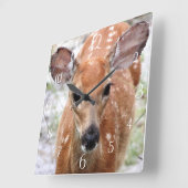 Baby Deer Wall Uhr (Winkel)
