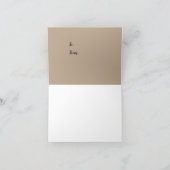 Baby Deer Weihnachtskleider Malerei Karte (Innenseite)