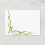 Baby Deer with Greenery Diaper Raffle Ticket Begleitkarte (Rückseite)