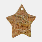 Baby Deer's Erster Winter Keramik Ornament (Rechts)