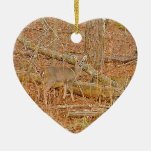 Baby Deer's Erster Winter Keramikornament